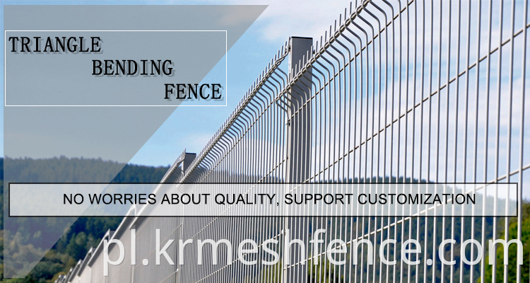 Factory triangle bending fence panel 